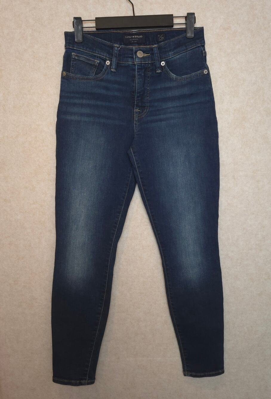Lucky Brand Womens Size 6/28 Ankle Skinny Jeans Dark Wash Stretch Denim